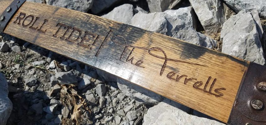 Personalized Bourbon Barrel Stave